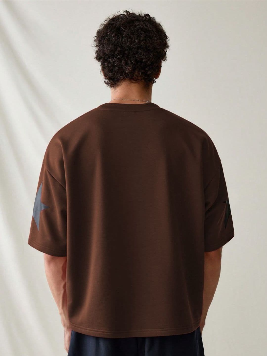 Moda Rapido Men Printed Drop-Shoulder Sleeves Pockets T-shirt thumbnail 4