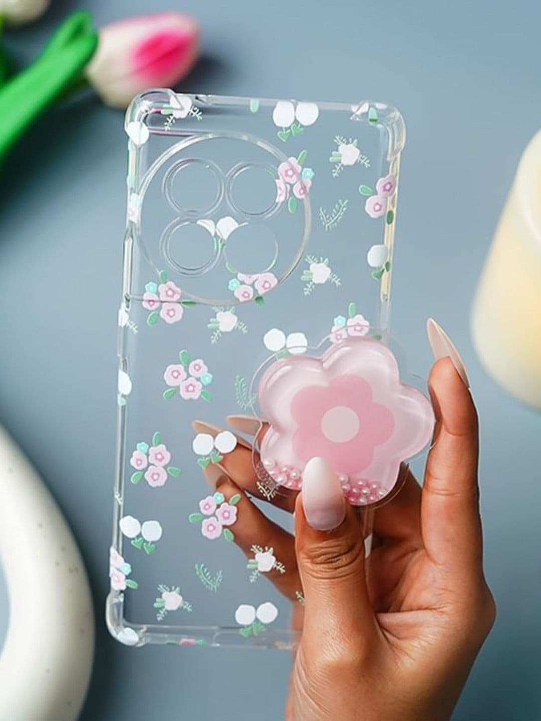 PEEPERLY Floral Printed OnePlus 11R 5G Back Case Mobile Accessories thumbnail 4