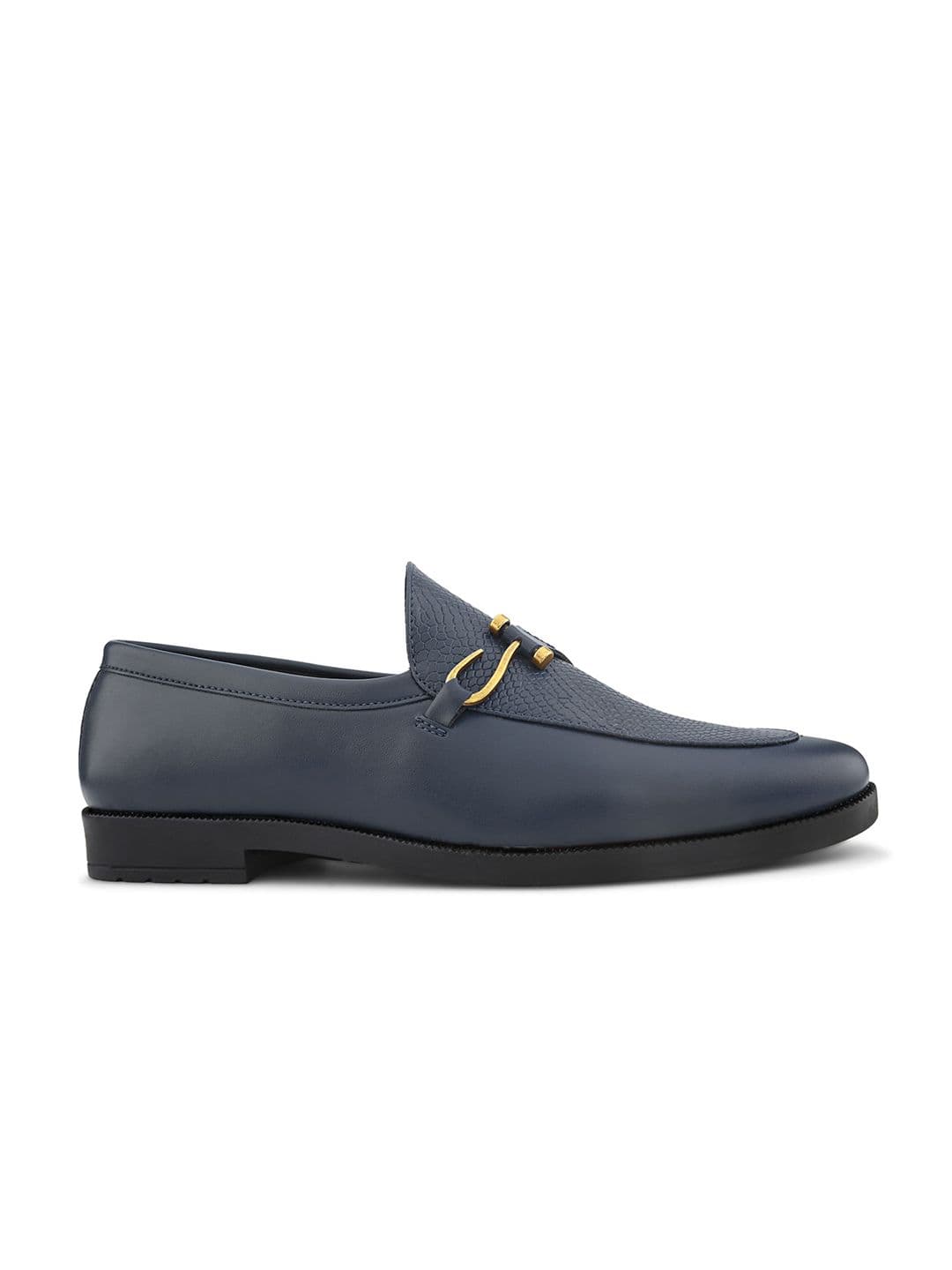 HERE&NOW Men Textured Buckle Formal Loafers thumbnail 5