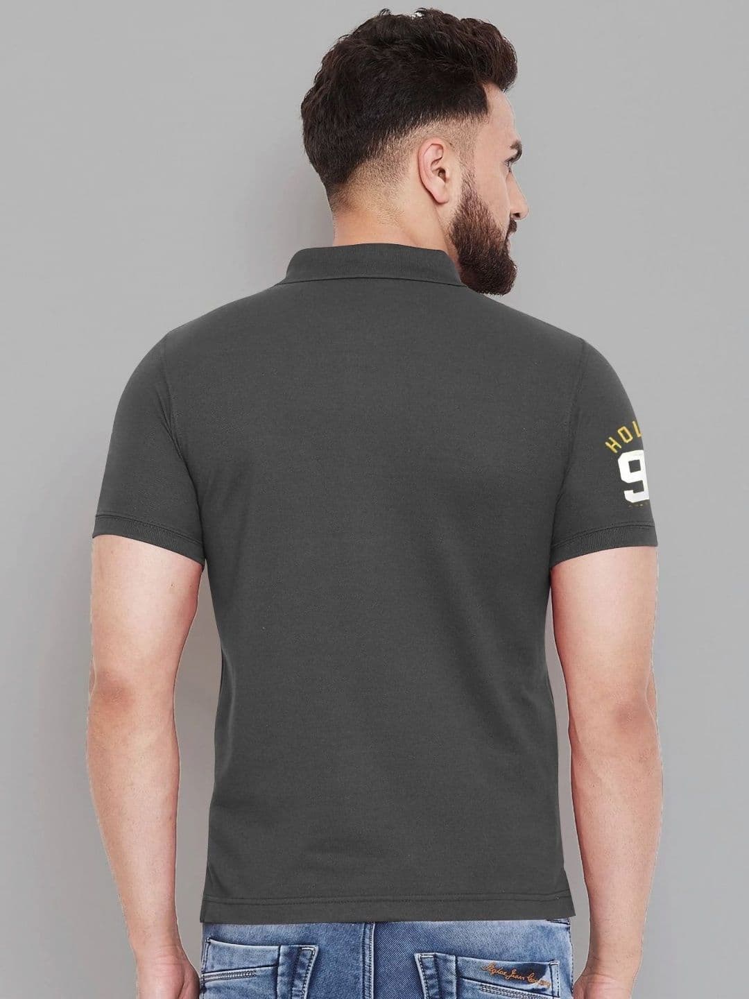 TAZO Solid Polo Collar Cotton T-shirt thumbnail 4