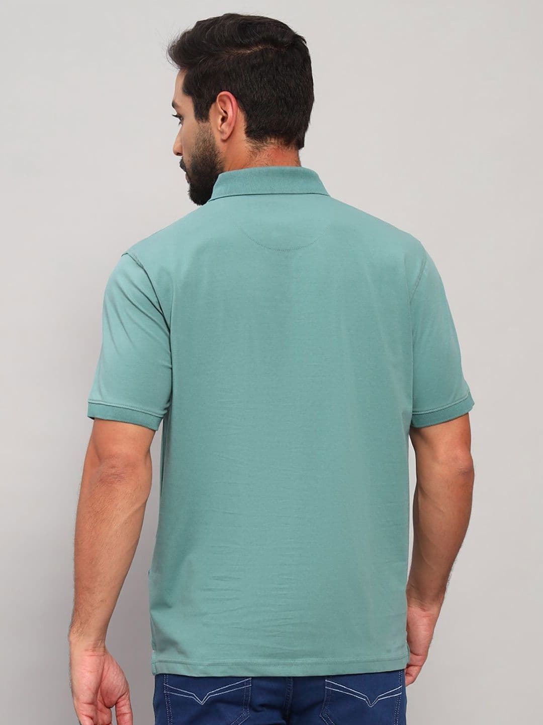 Cantabil Typography Printed Polo Collar Short Sleeves Regular Fit T-shirt thumbnail 4