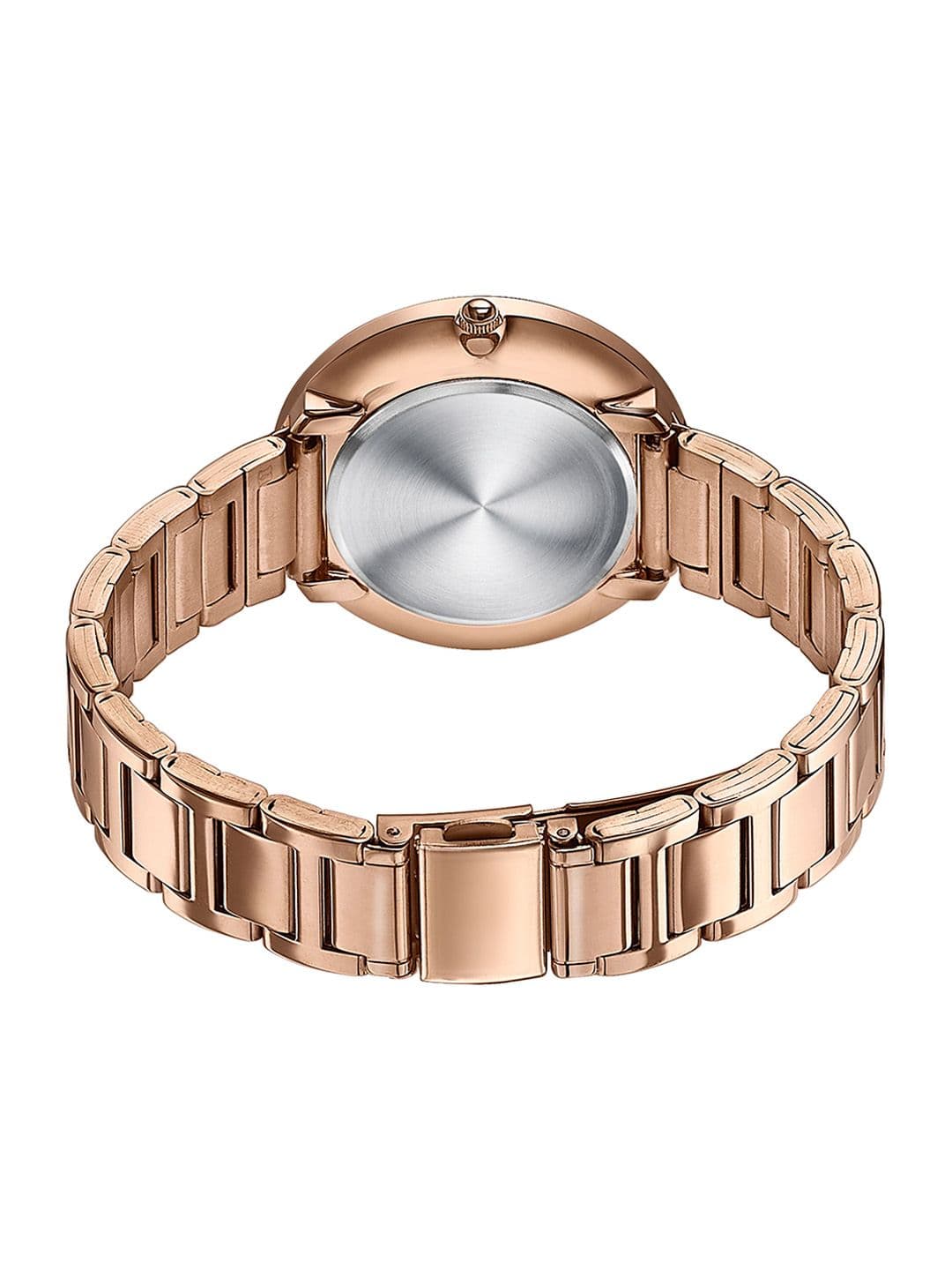 Sonata Poze Women Brass Patterned Dial & Stainless Steel Bracelet Style Straps Analogue Watch thumbnail 2
