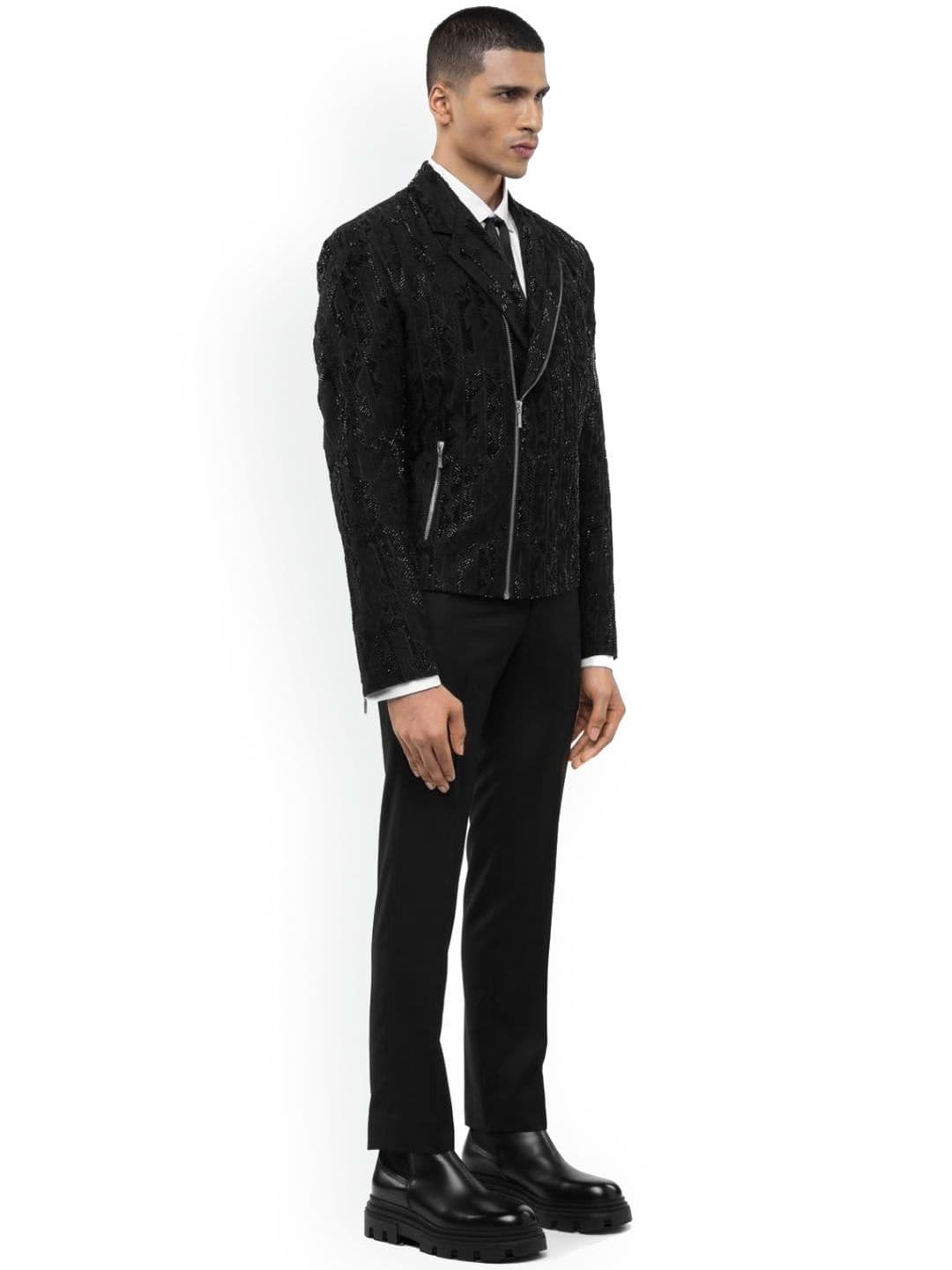 SDS By Kushal Shah Men Crop Biker Jacket thumbnail 5