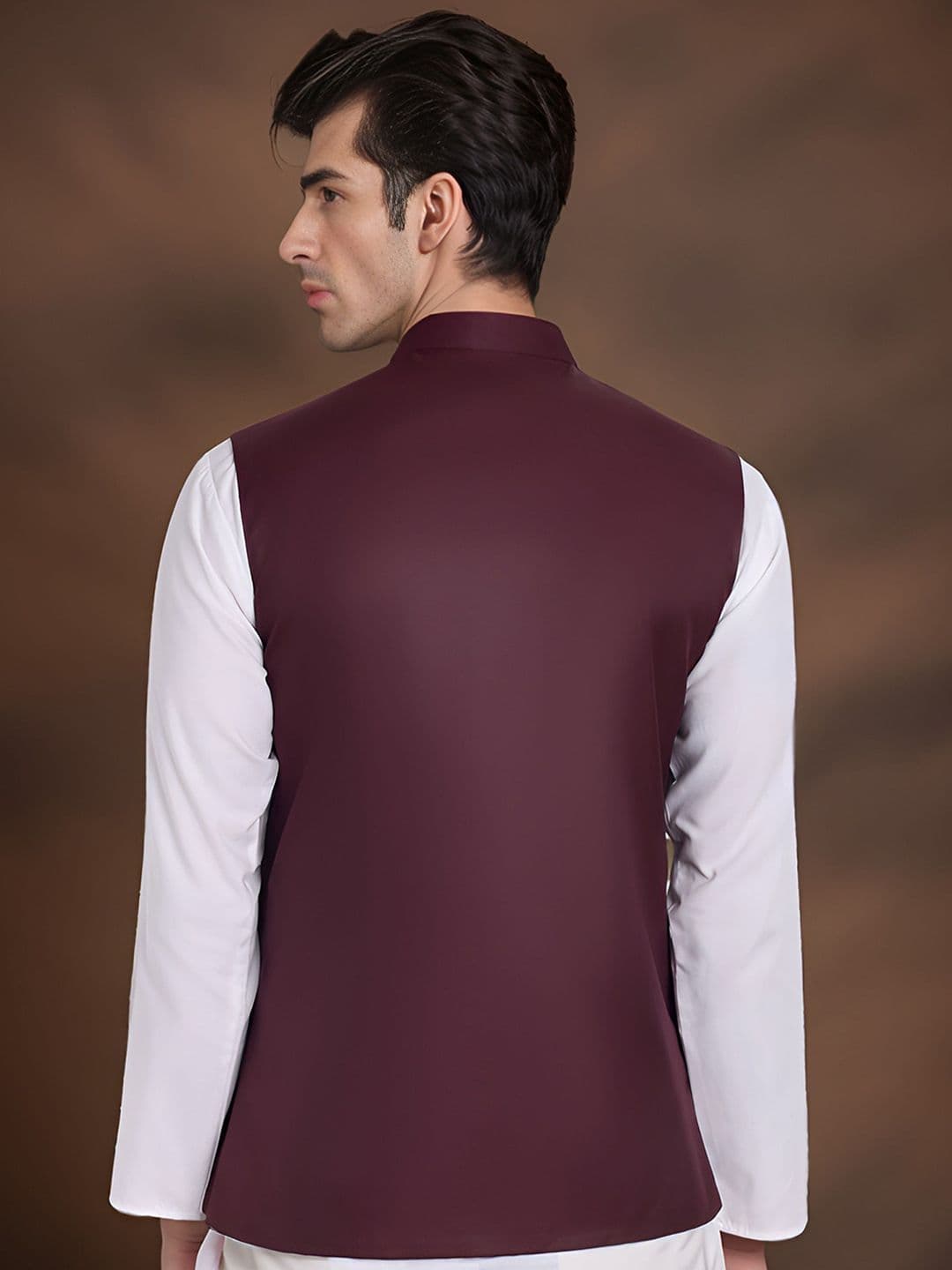 Moda Rapido Mandarin Collar Nehru Jacket thumbnail 4