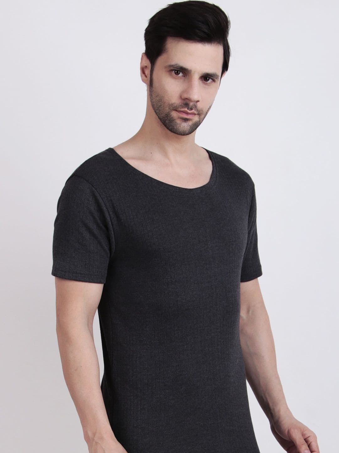 inner element Ribbed Round Neck Thermal Top thumbnail 4