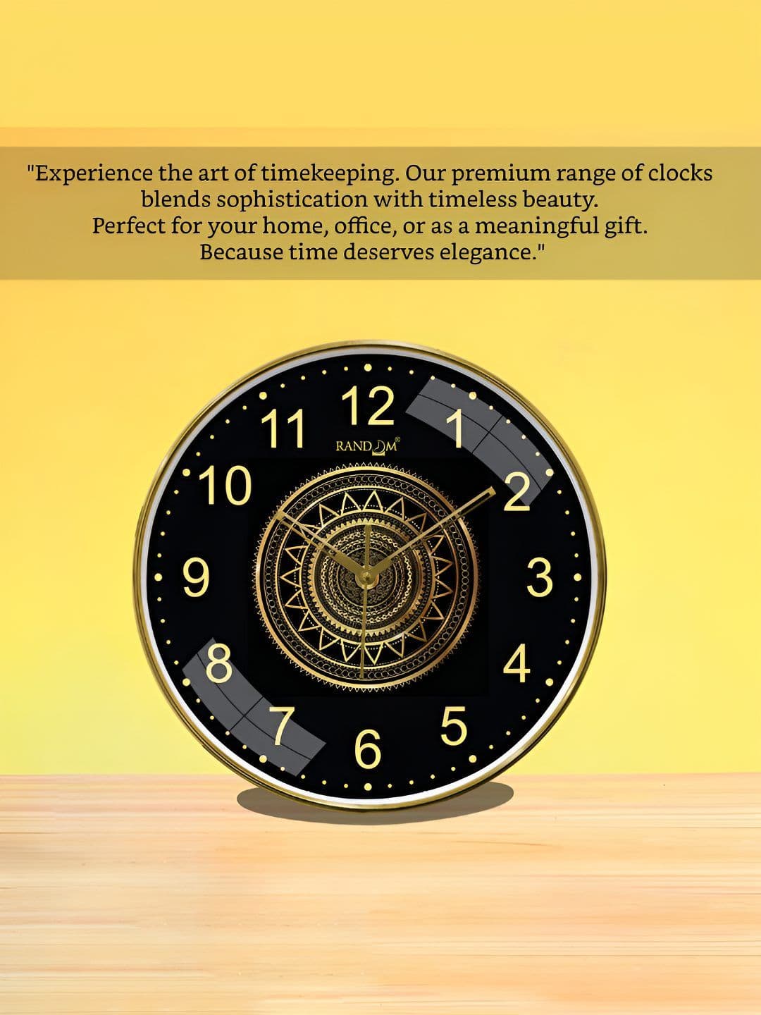 RANDOM Metallic Foil Finish With Sweep Silent Classic 12.75 Inch Wall Clock thumbnail 4