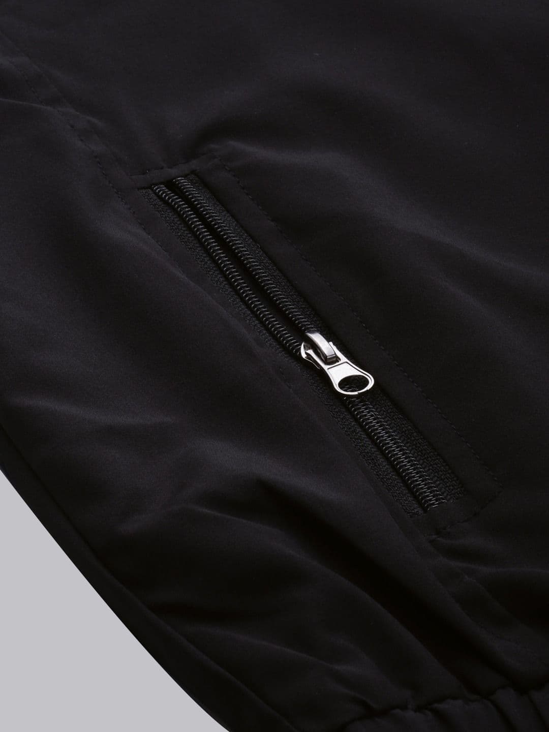 VOXATI Men Solid Windcheater Bomber Jacket thumbnail 3