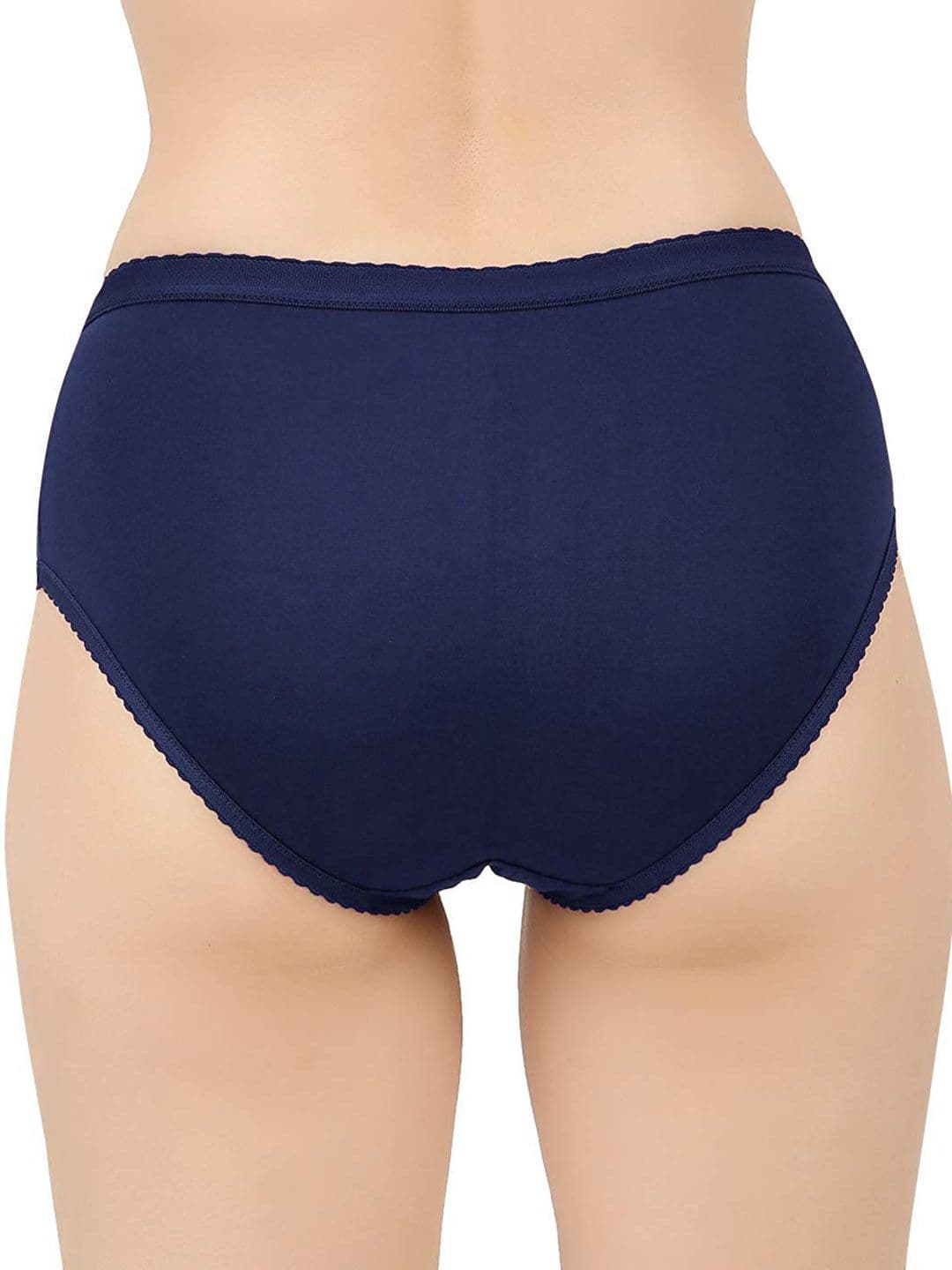 EverRich Pack Of 4 Cotton Mid-Rise Seamless Hipster Briefs MY-ER-PLAIN-OE-4PC thumbnail 3