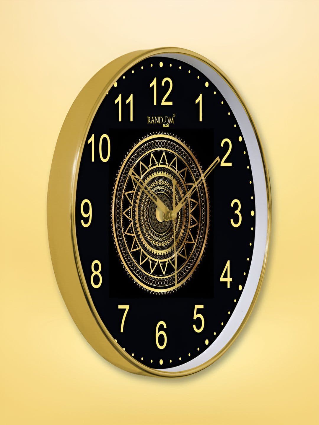 RANDOM Metallic Foil Finish With Sweep Silent Classic 12.75 Inch Wall Clock thumbnail 7