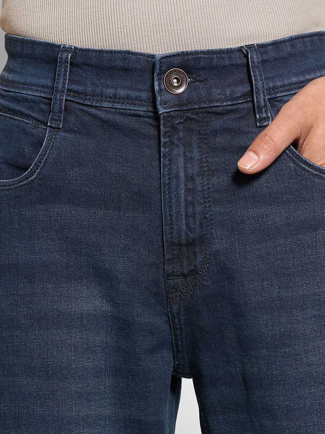 SF JEANS by Pantaloons Men Slim Fit Mid-Rise Jeans thumbnail 2