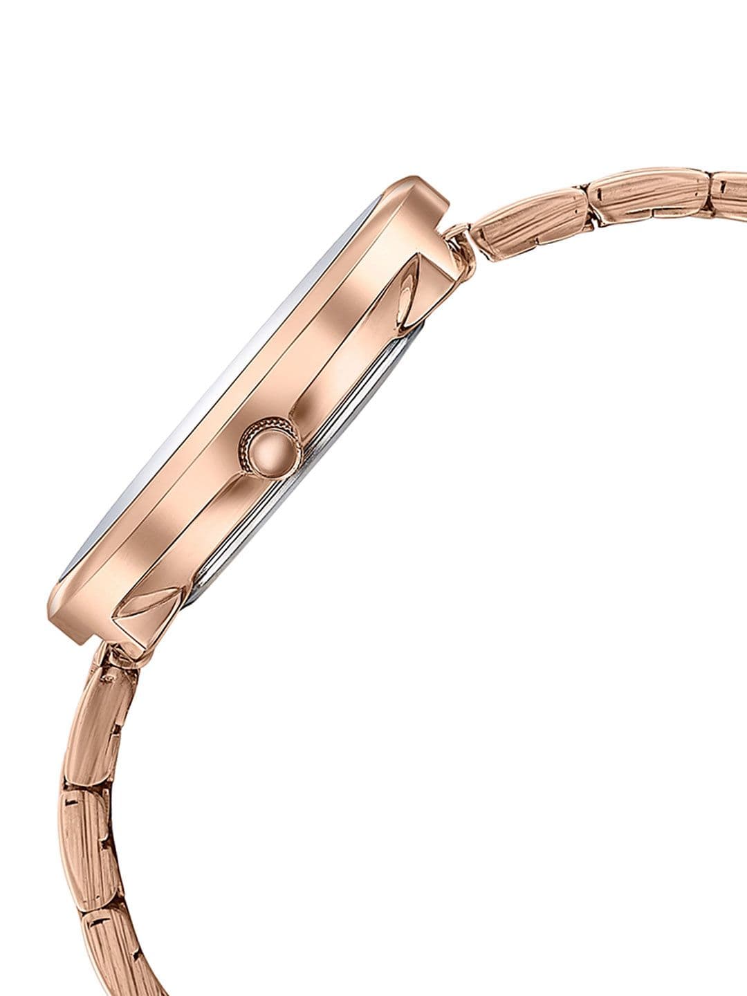 Sonata Poze Women Brass Dial & Stainless Steel Bracelet Style Straps Analogue Watch SP80113WM03 thumbnail 3