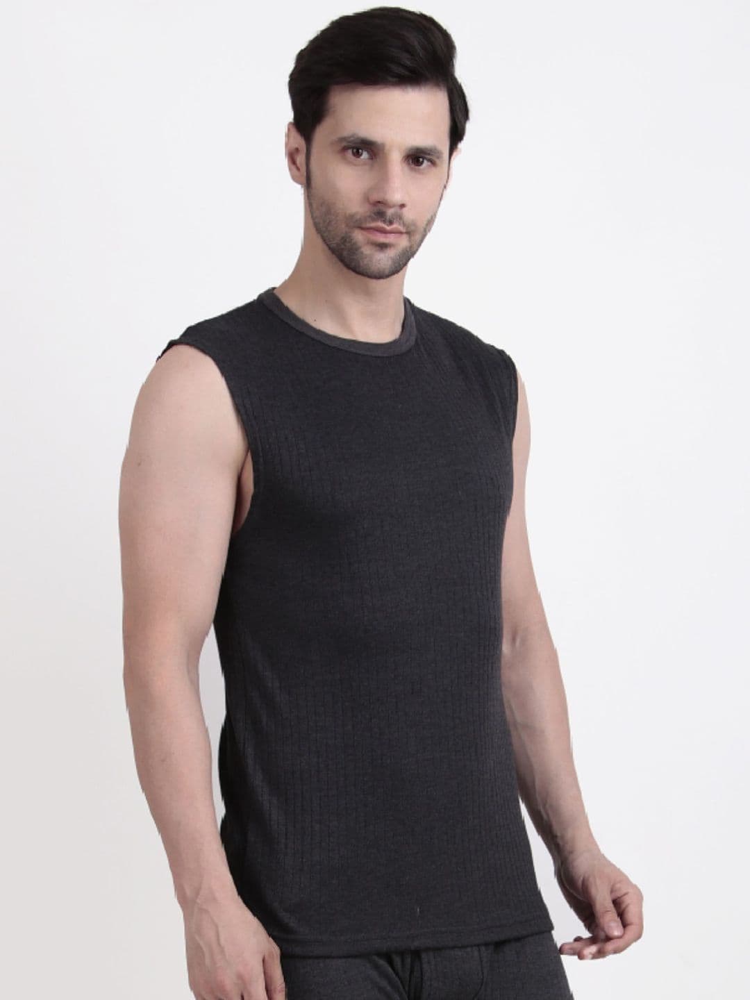 inner element Ribbed Round Neck Thermal Top thumbnail 3