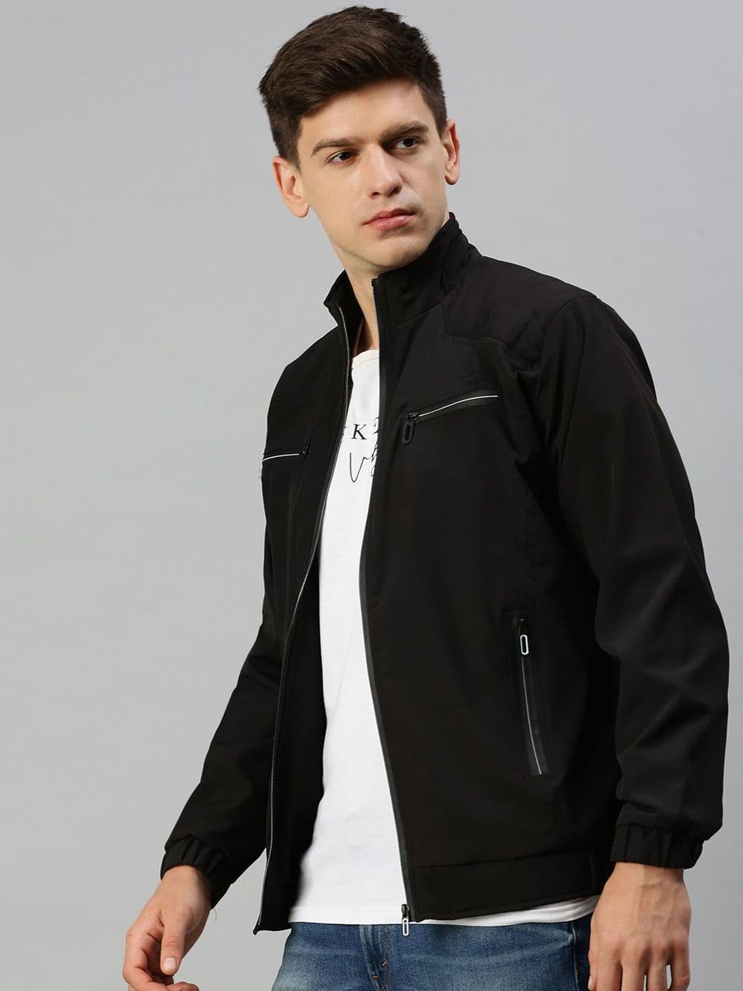 VOXATI Men Mock Coller Tailored Jacket thumbnail 4