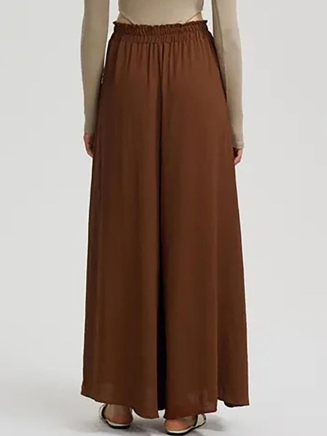 Kotty Women High-Rise Easy Wash Loose-Fit Pleated Wide Leg Trousers thumbnail 5