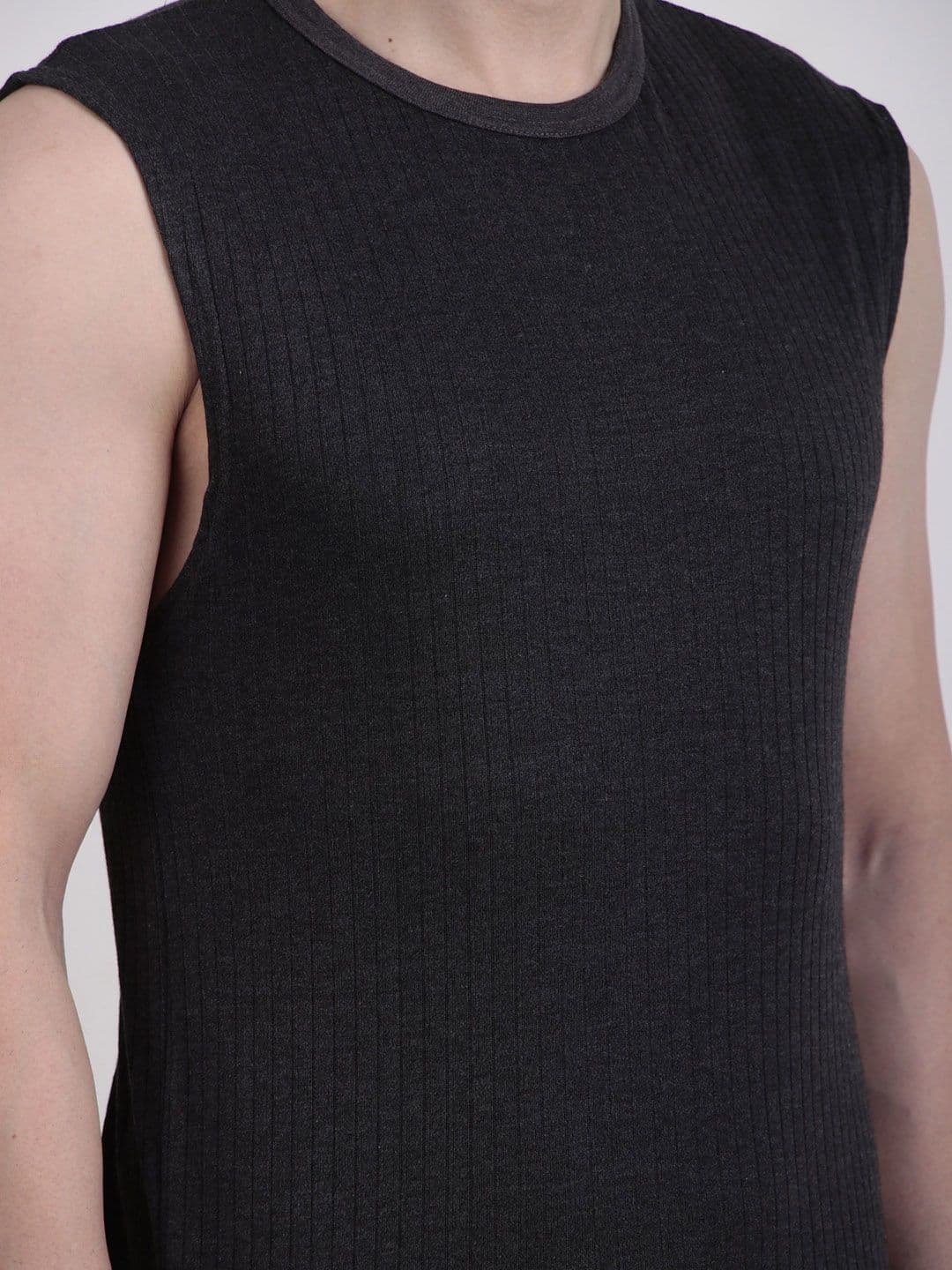 inner element Ribbed Round Neck Thermal Top thumbnail 5