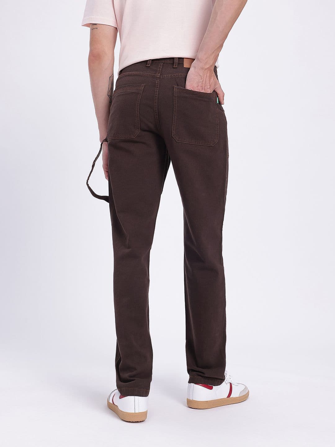glitchez Men Paneled Strap Detail Regular Fit Jeans thumbnail 2