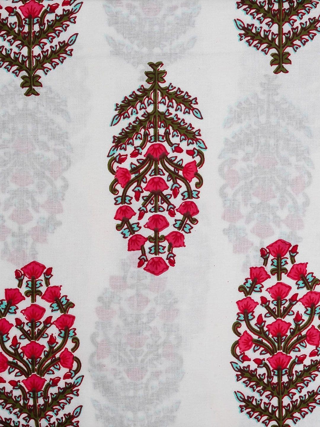 Kwatchi Floral Printed Pure Cotton Unstitched Dress Material thumbnail 2