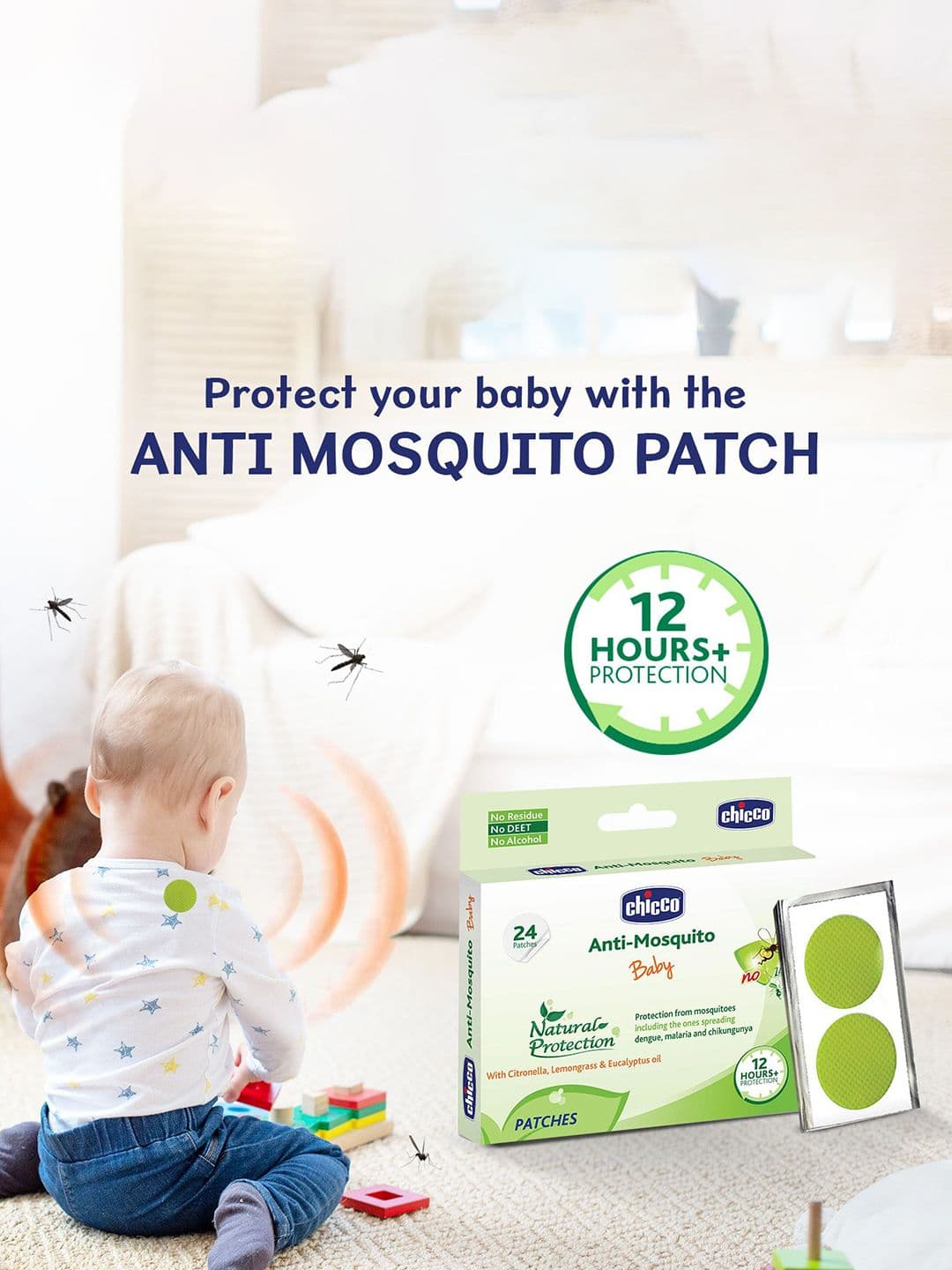 Chicco Kids Anti-Mosquito Patches - 24 Patches thumbnail 2