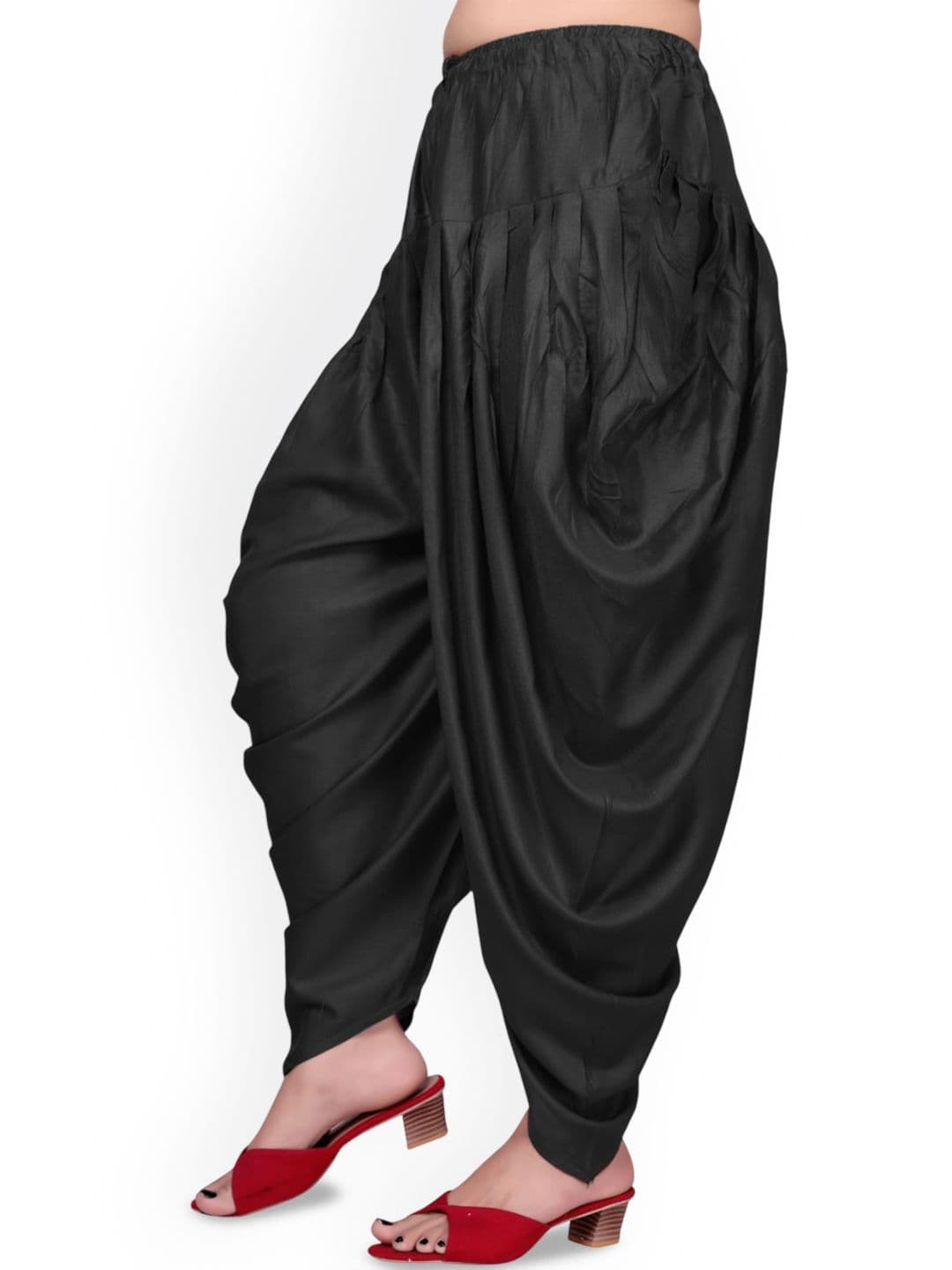 SS Sanket Synthetics Women Pure Satin Mid-Rise Loose Fit Salwar thumbnail 2