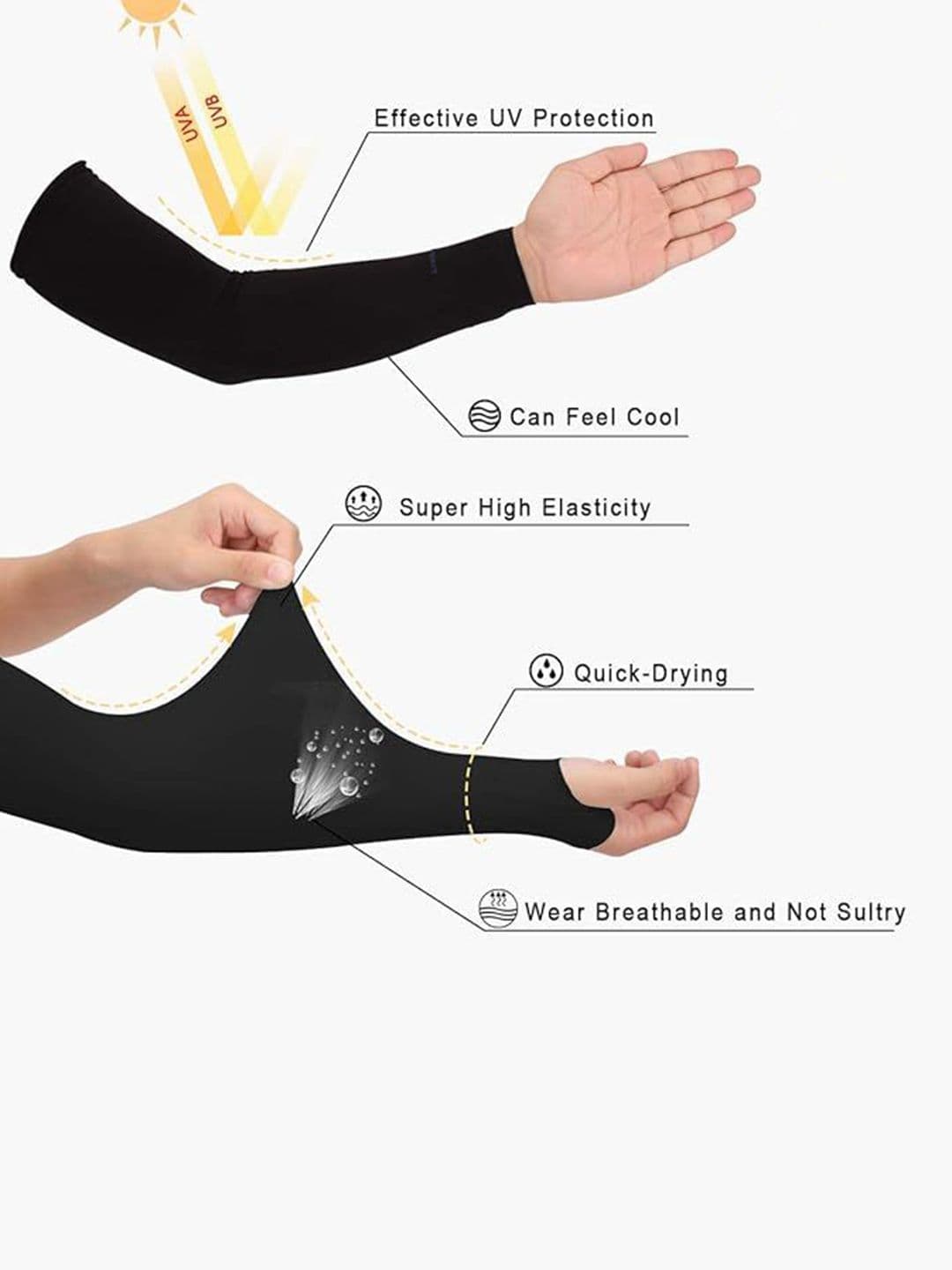LOOM LEGACY Set of 2 Unisex Sun Protection Gloves thumbnail 5