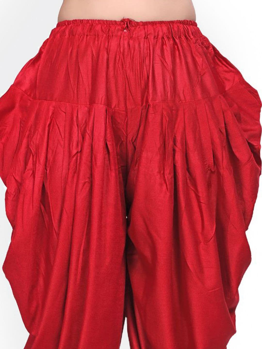 SS Sanket Synthetics Women Pure Satin Mid-Rise Loose Fit Salwar thumbnail 6