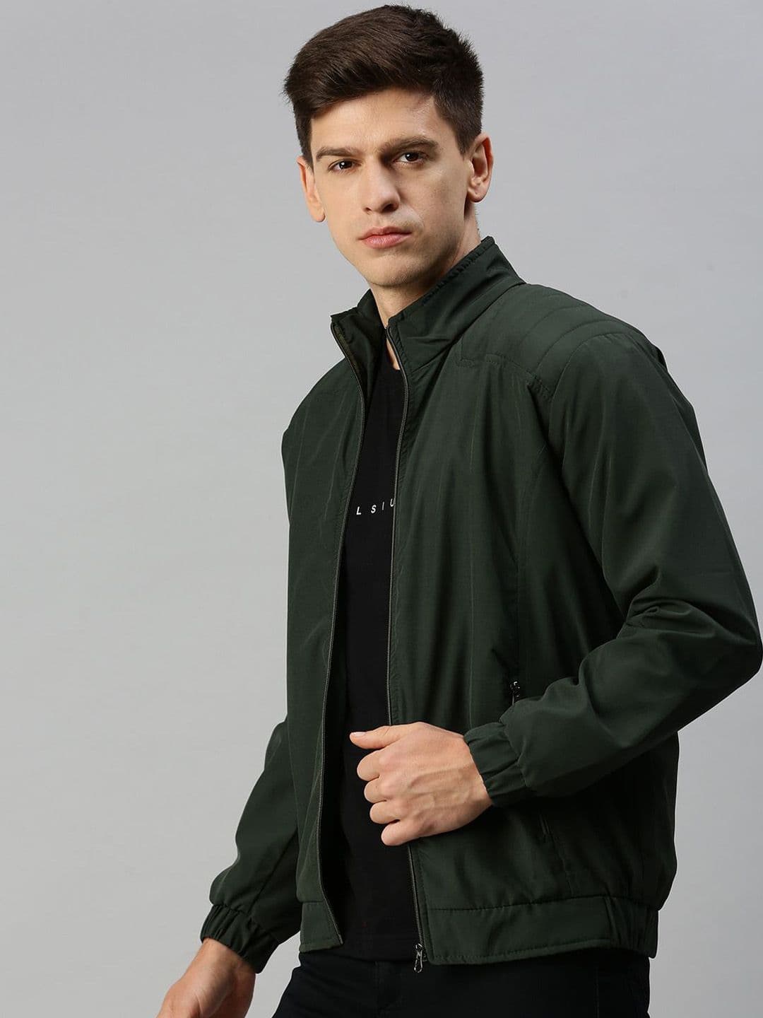 VOXATI Men Crop Bomber Jacket thumbnail 4