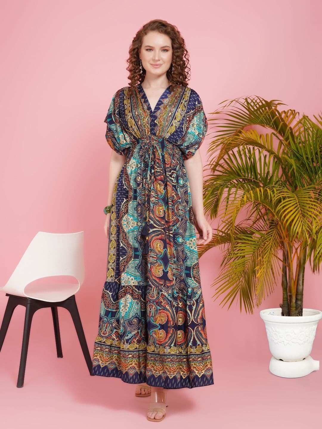Boholyfe Tahlia sapphire sunset maxi dress - view 1
