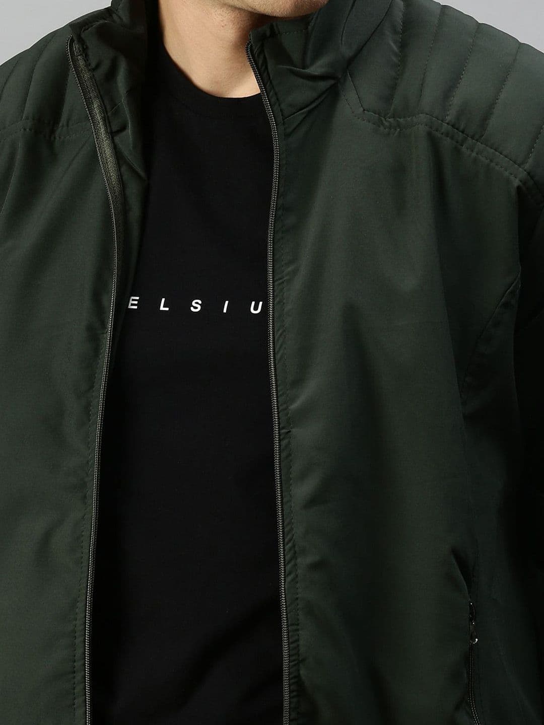 VOXATI Men Crop Bomber Jacket thumbnail 2