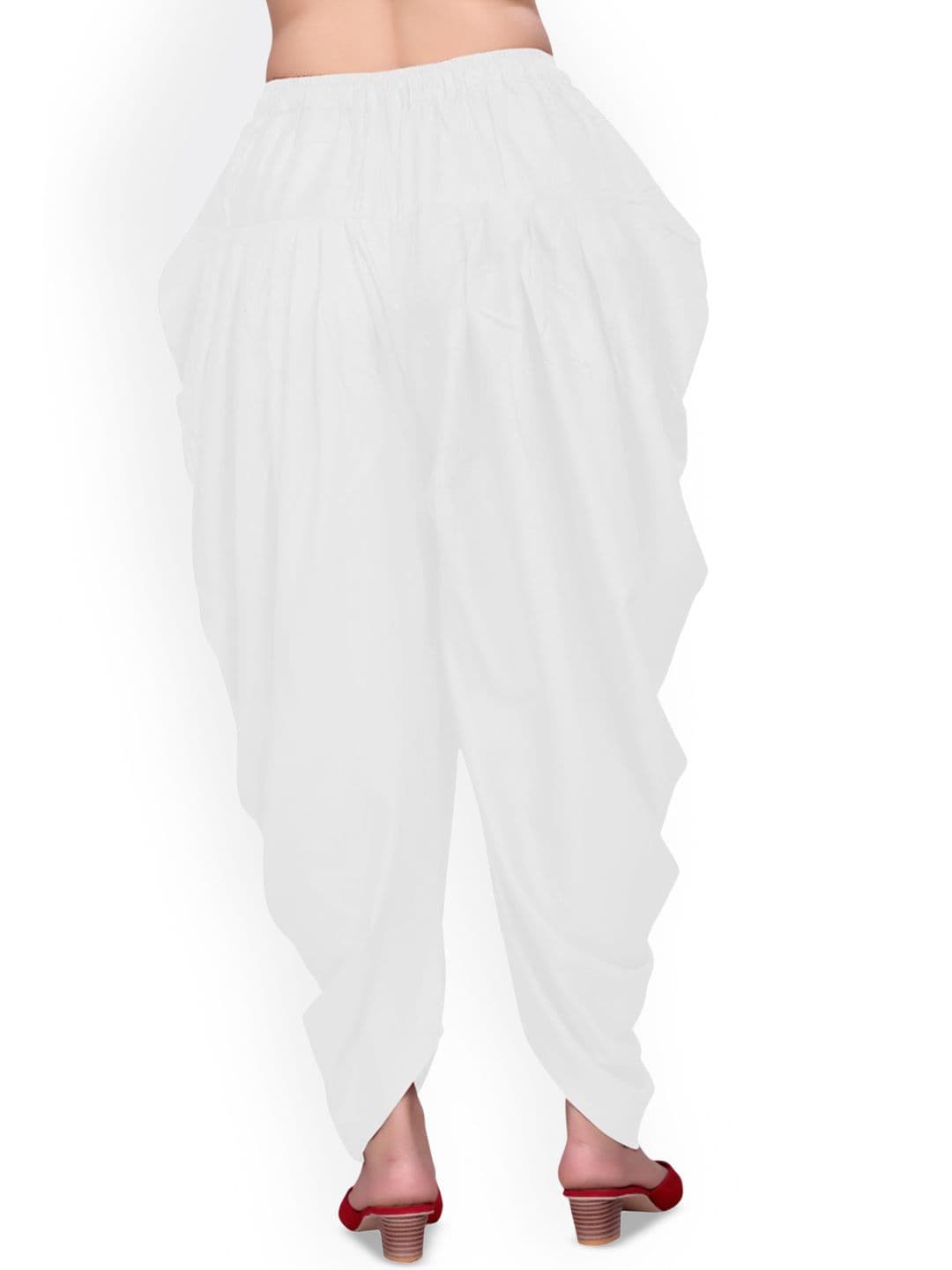 SS Sanket Synthetics Women Pure Satin Mid-Rise Loose Fit Salwar thumbnail 4