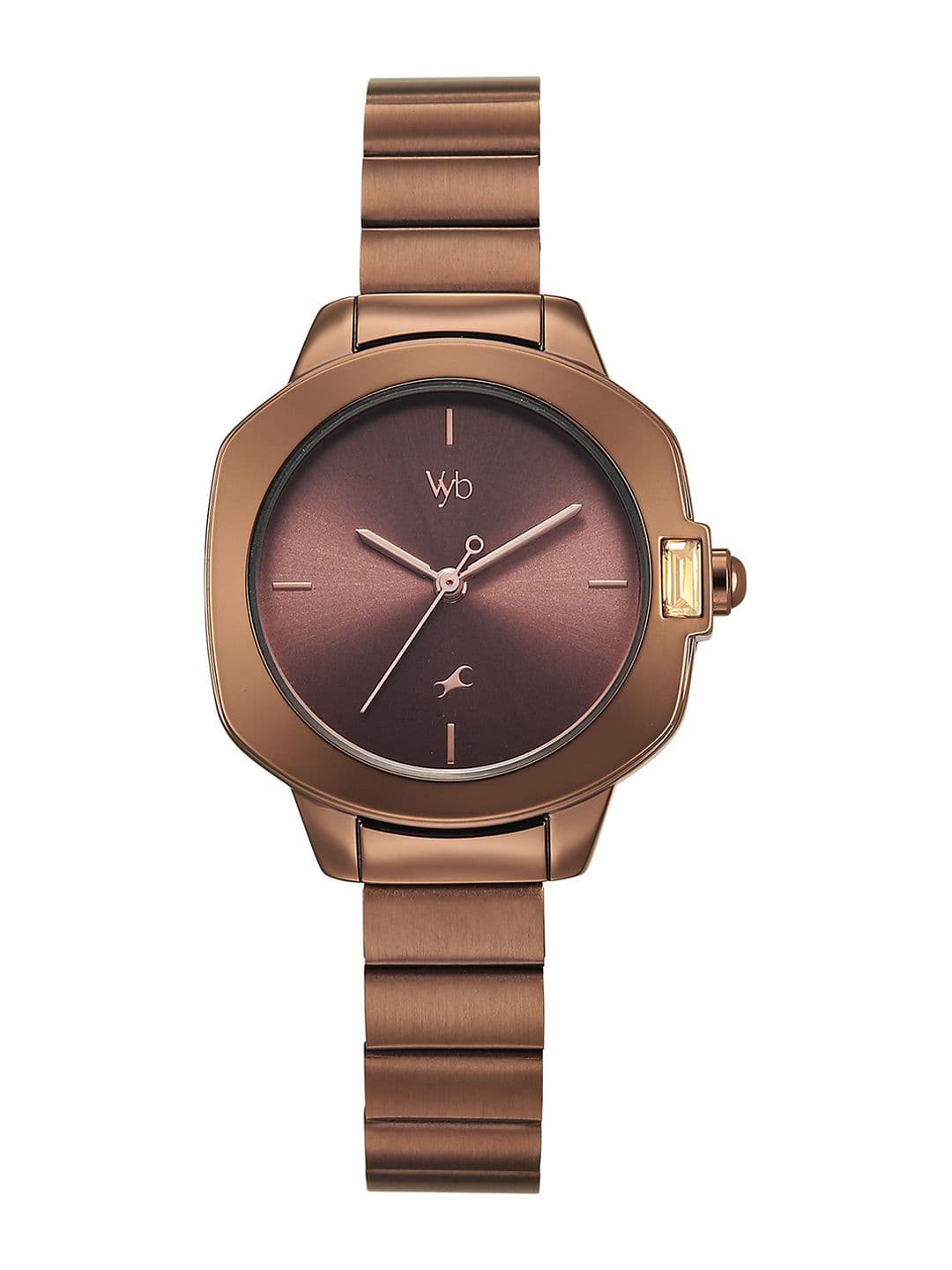 Fastrack Women Embellished Dial & Bracelet Style Straps Seeker Analogue Watch FV60076QM01 - view 1