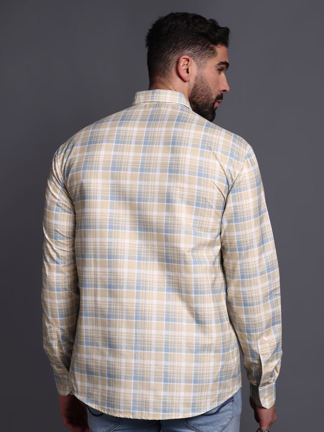 Mast & Harbour Men Standard Checked Regular Fit Shirt thumbnail 5