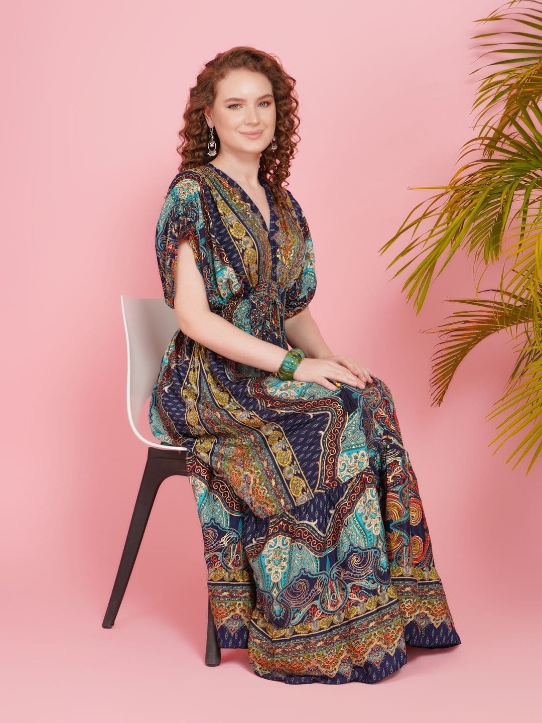 Boholyfe Tahlia sapphire sunset maxi dress thumbnail 5