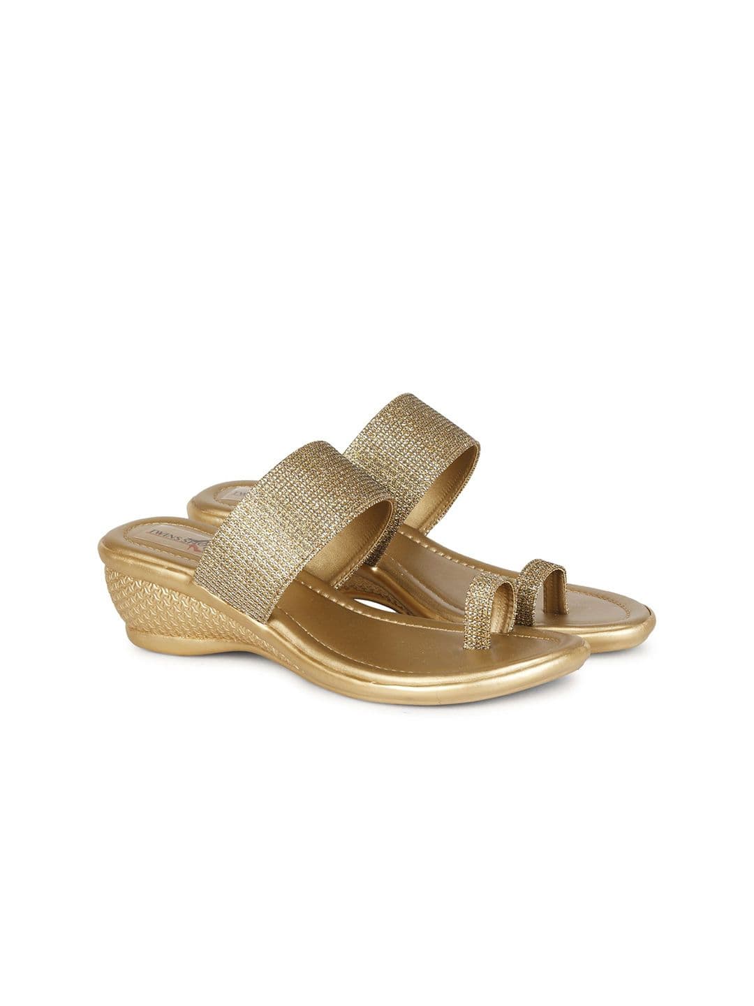 TWINSSHOE Women Embellished Open Toe Wedge Heel Sandals thumbnail 7