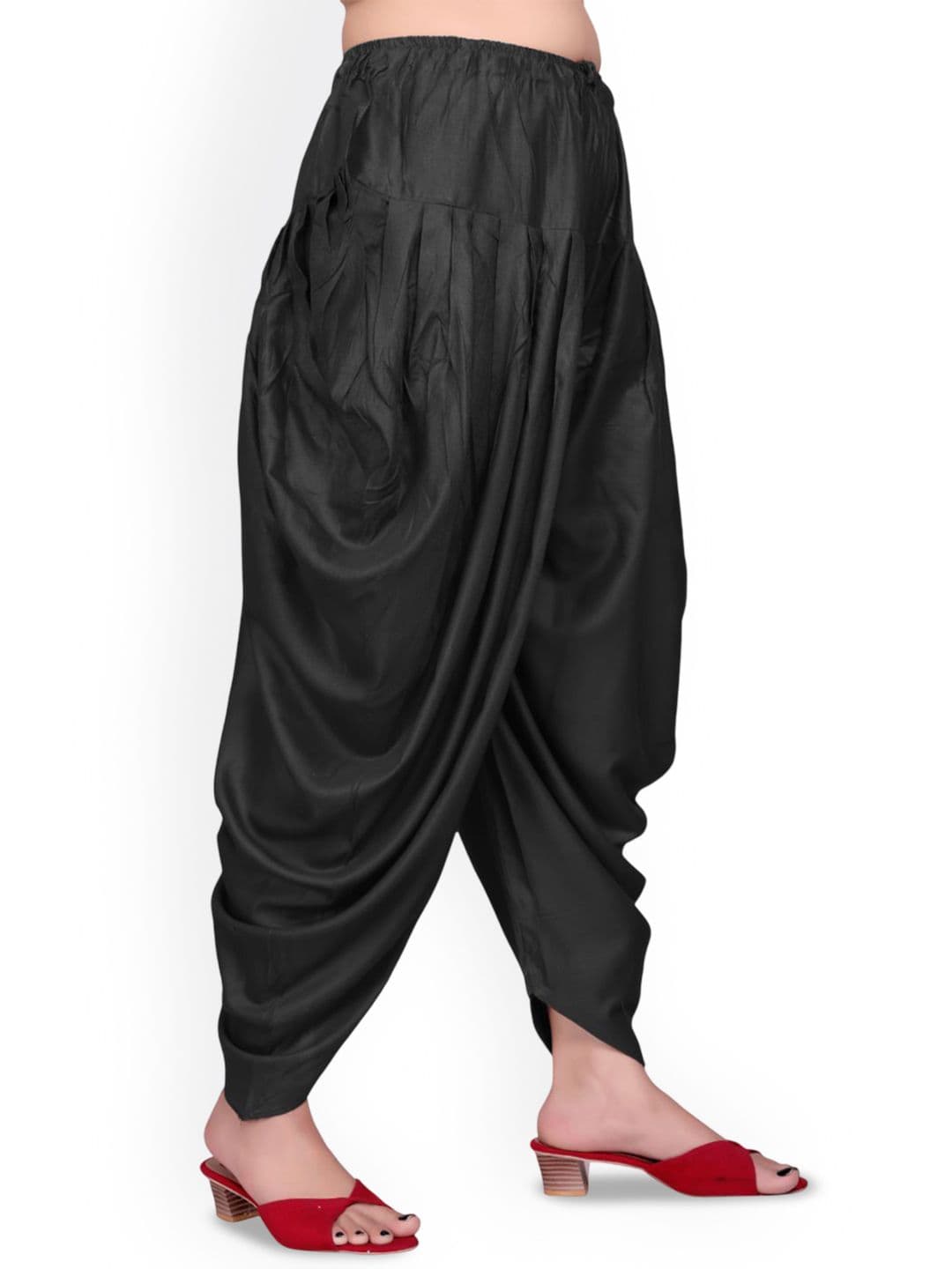 SS Sanket Synthetics Women Pure Satin Mid-Rise Loose Fit Salwar thumbnail 3