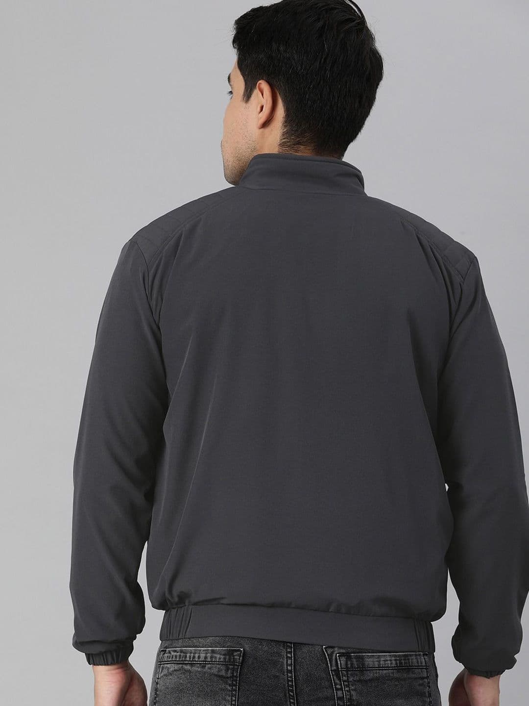 VOXATI Men Mock Collar Sporty Jacket thumbnail 6