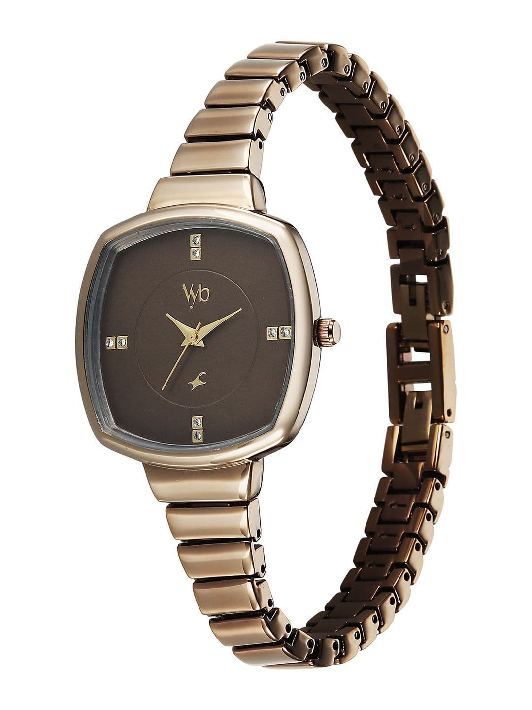 Fastrack Women Embellished Dial & Bracelet Style Straps Analogue Watch FV60081QM01 thumbnail 4