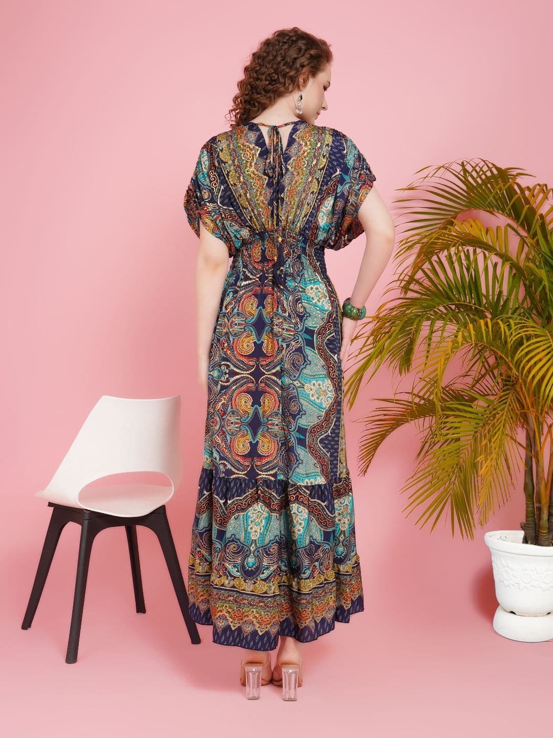 Boholyfe Tahlia sapphire sunset maxi dress thumbnail 3