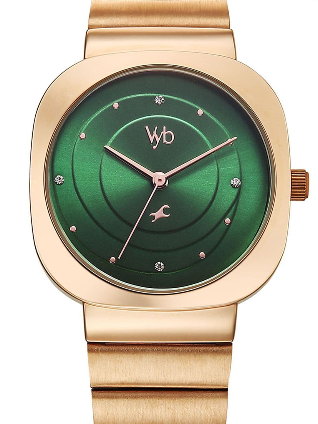 Fastrack Women Textured Dial & Bracelet Style Straps Analogue Watch FV60077WM02 thumbnail 5