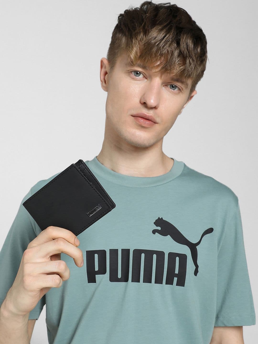 Puma Brand Logo Printed Two Fold Wallet thumbnail 5