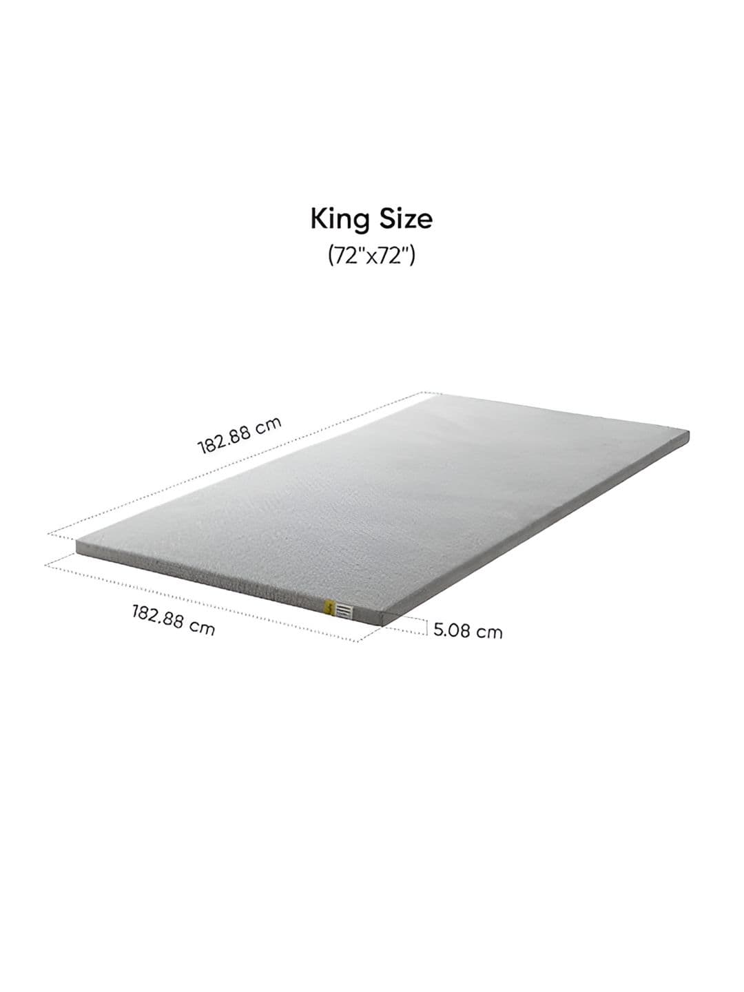 Frido Grey 2" Padding King Mattress thumbnail 2