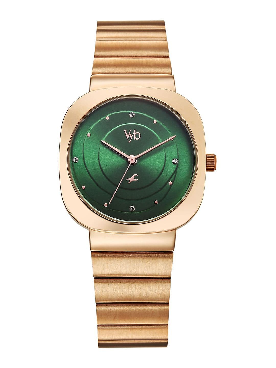 Fastrack Women Textured Dial & Bracelet Style Straps Analogue Watch FV60077WM02 - view 1
