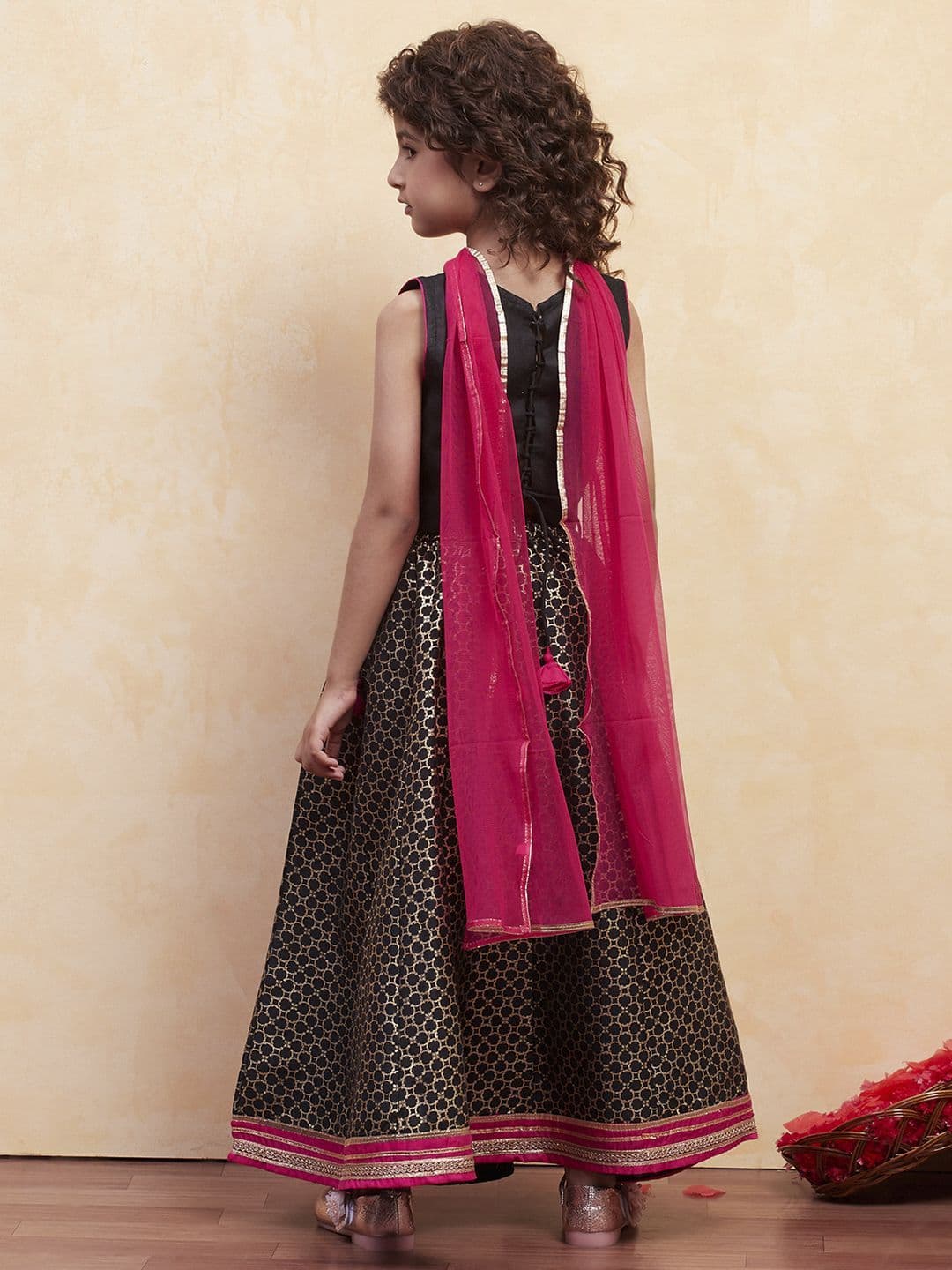 Biba Girls Embellished Ready to Wear Lehenga & Blouse With Dupatta thumbnail 5