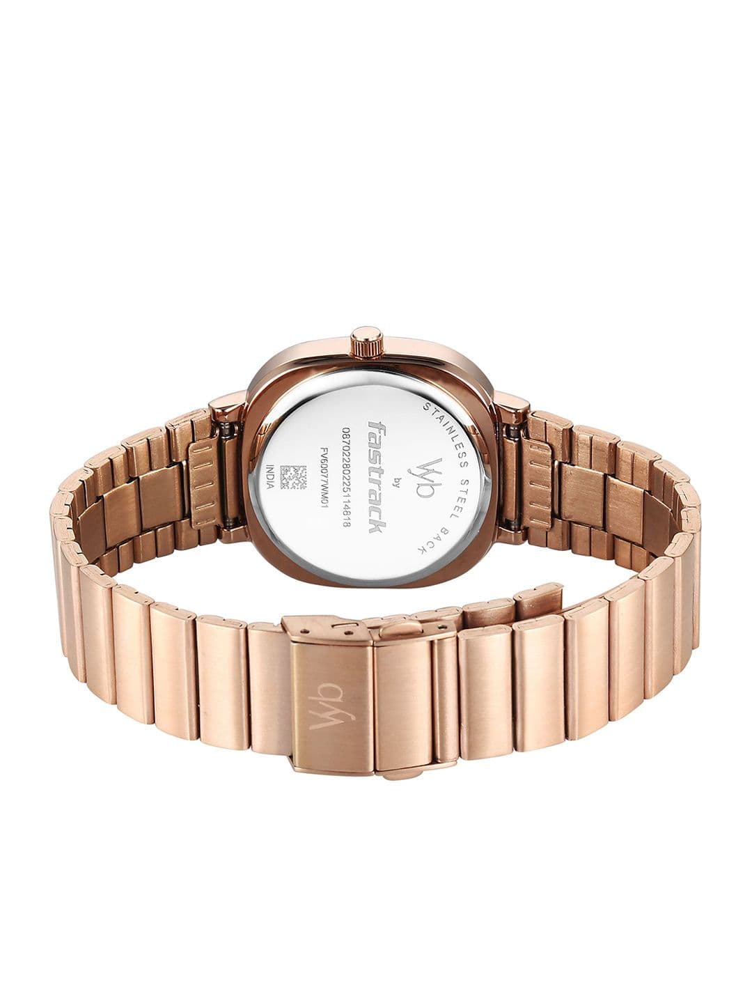 Fastrack Women Textured Dial & Bracelet Style Straps Analogue Watch FV60077WM02 thumbnail 4