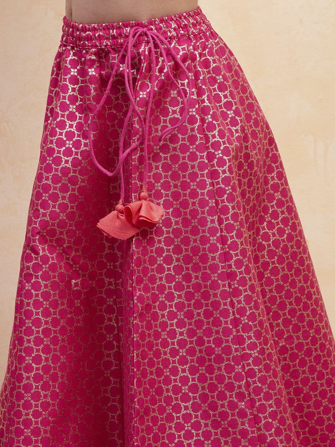 Biba Girls Embroidered Thread Work Ready to Wear Lehenga & Blouse With Dupatta thumbnail 4