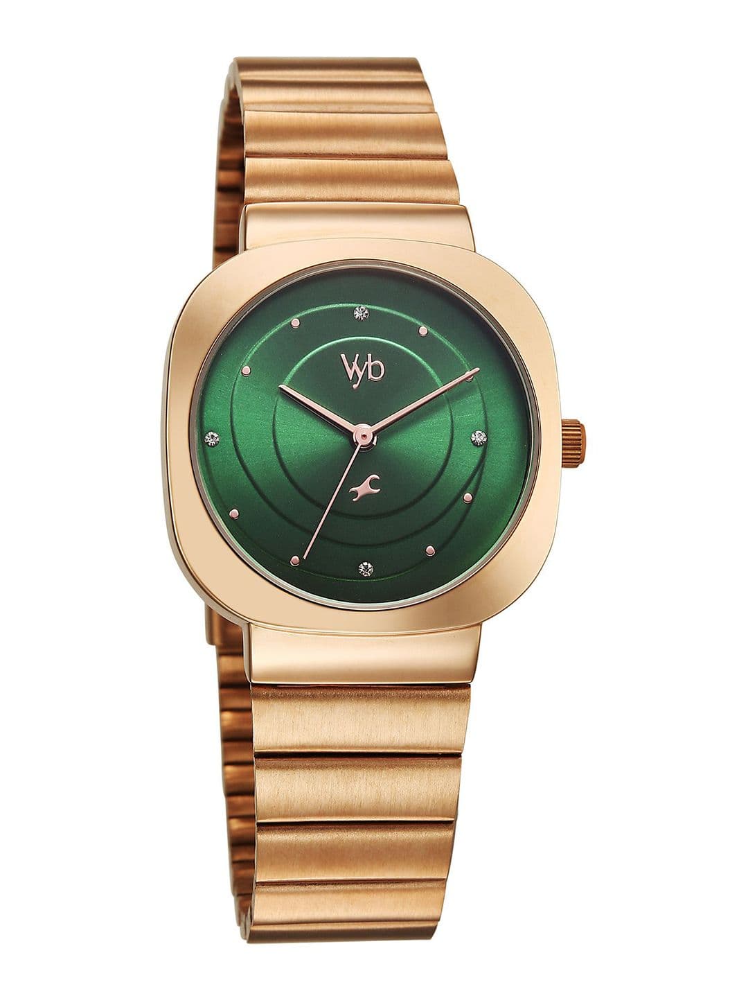 Fastrack Women Textured Dial & Bracelet Style Straps Analogue Watch FV60077WM02 thumbnail 2