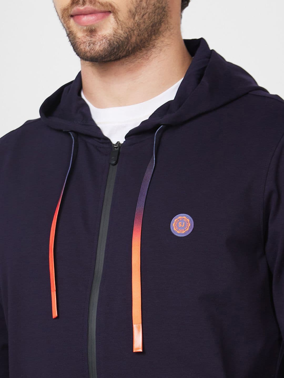 SPYKAR Men Hooded Front-Open Sweatshirt thumbnail 5