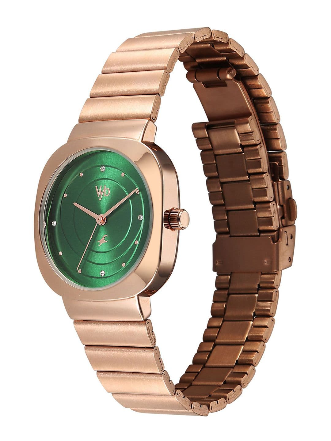 Fastrack Women Textured Dial & Bracelet Style Straps Analogue Watch FV60077WM02 thumbnail 3