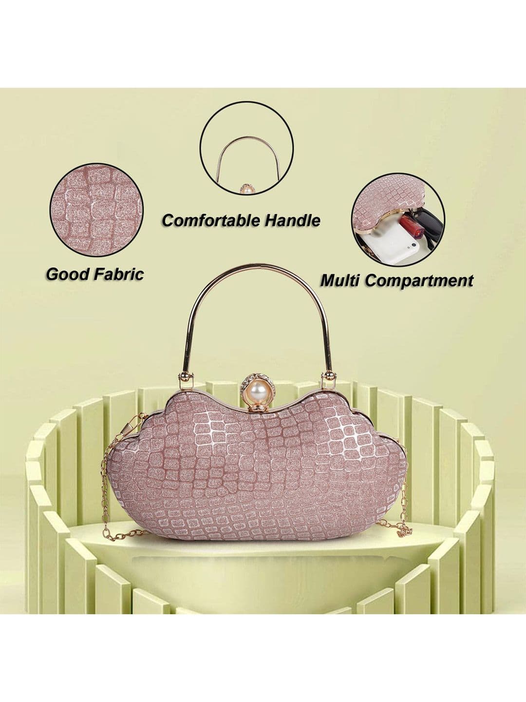 NORVE Embellished Box Clutch thumbnail 5
