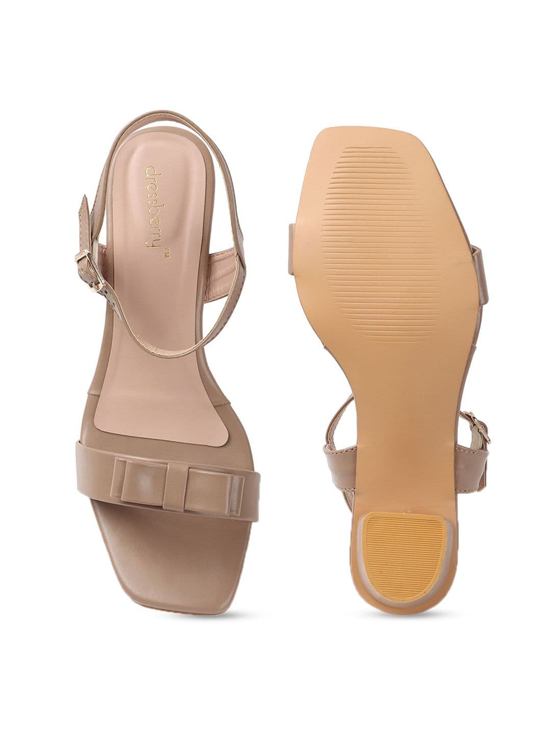 DressBerry Women Open Toe Block Heel Sandals thumbnail 7