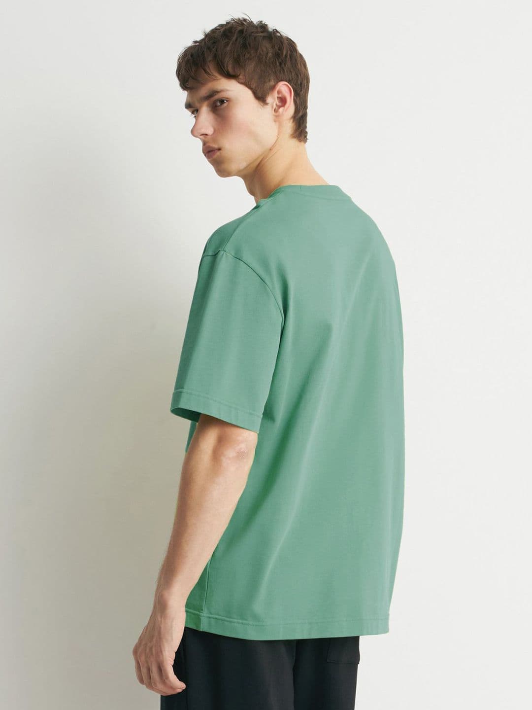 MISCHIEF MONKEY Pure Cotton Drop-Shoulder Sleeves Oversized T-shirt thumbnail 2
